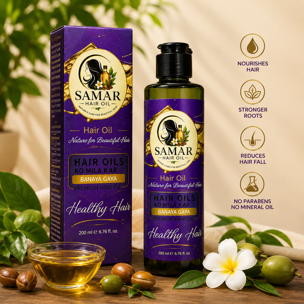 SAMAR Hair Oil – Premium Natural Hair Care Oil